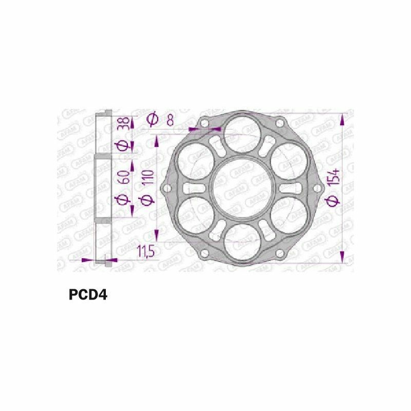 AFAM 後齒盤座 Type 51804 51803 PCD4 Webike摩托百貨