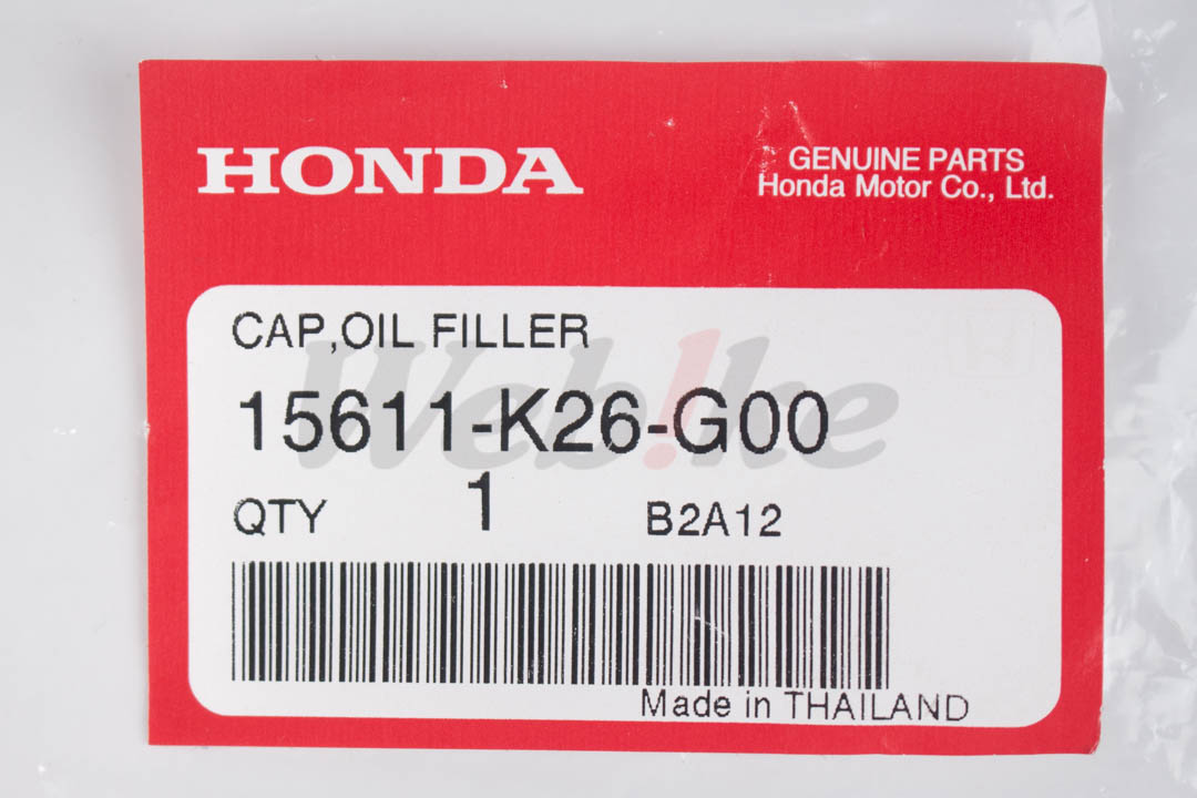 【HONDA Thailand 原廠零件】機油加注口蓋 15611-K26-G00