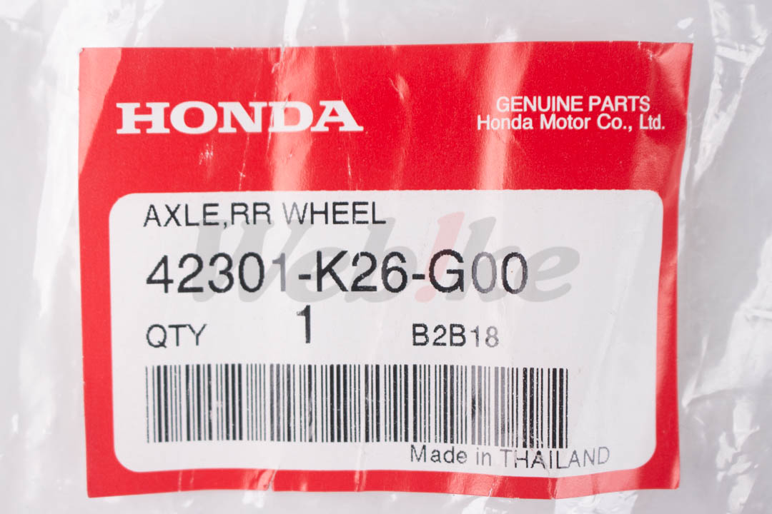 【HONDA Thailand 原廠零件】後輪軸 42301-K26-G00