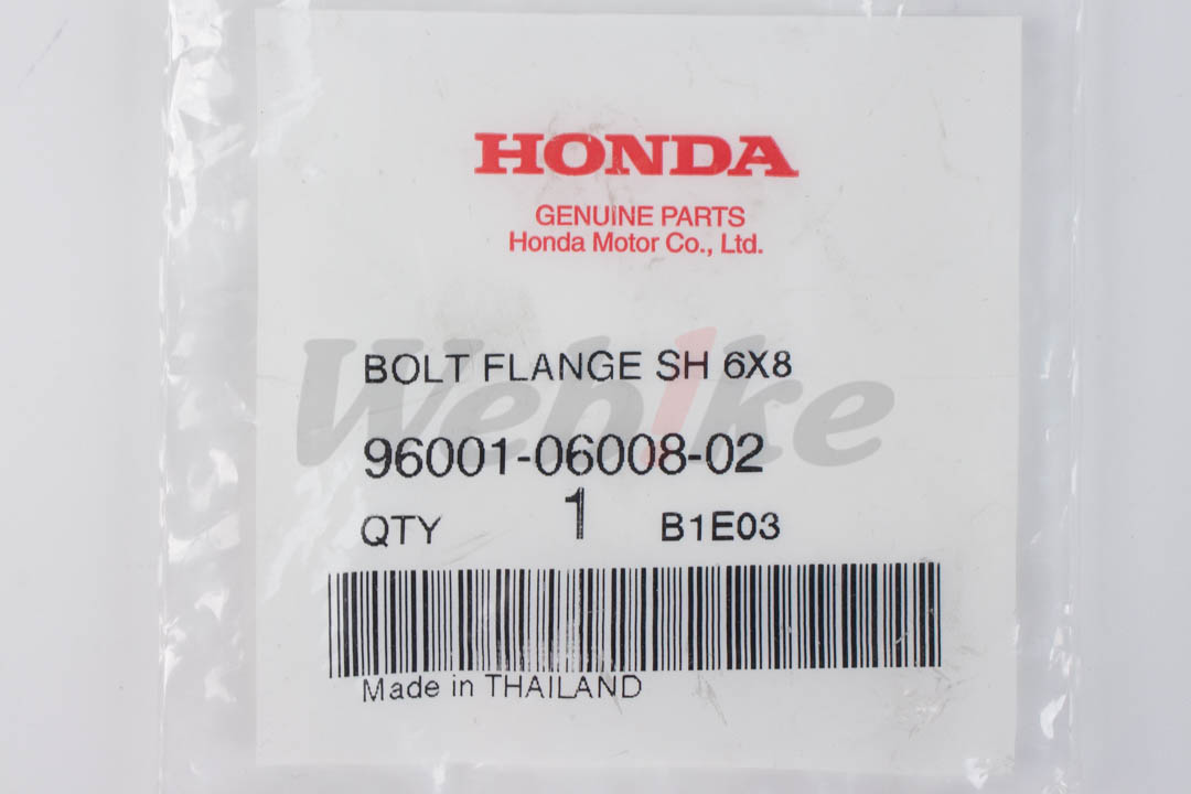 【HONDA Thailand 原廠零件】法蘭螺栓 96001-06008-02