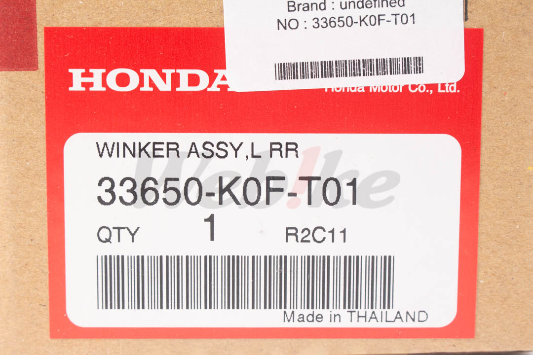【HONDA Thailand 原廠零件】【OUTLET出清商品】左後方向燈【33650-K0F-T01】/ HONDA Monkey 125| Webike摩托百貨