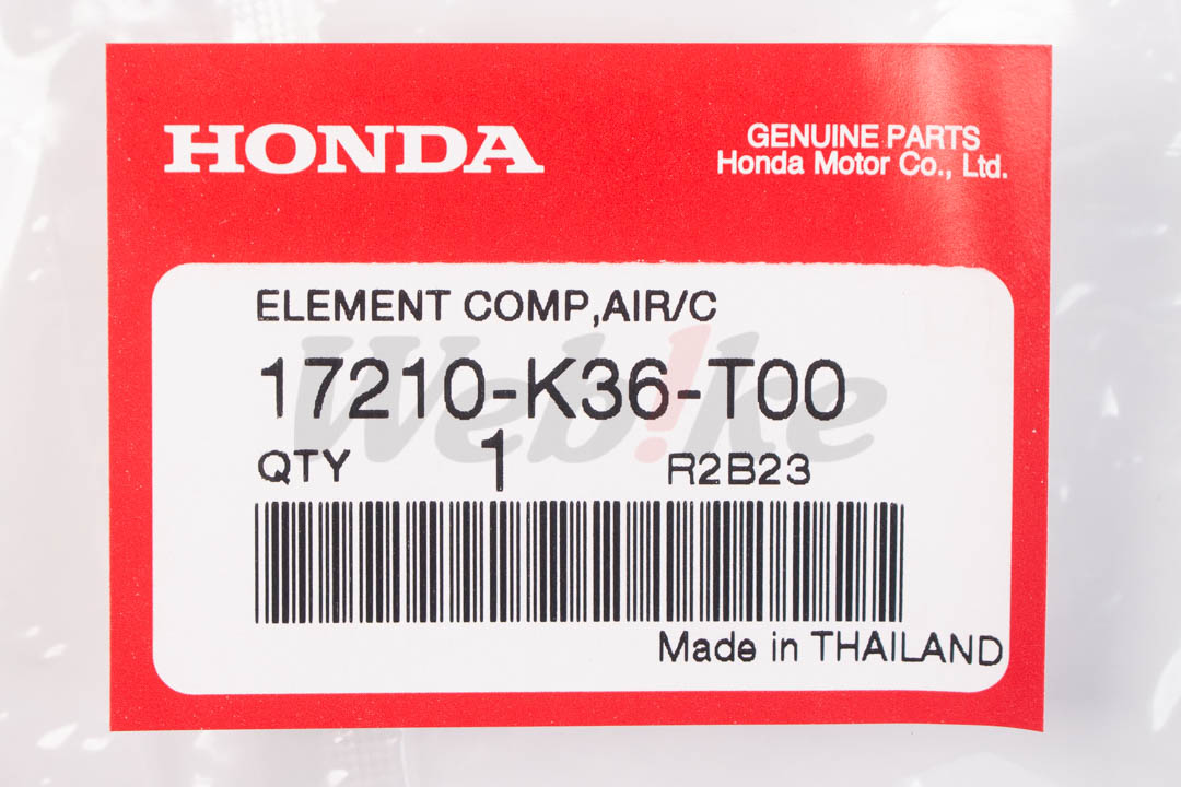 【HONDA Thailand 原廠零件】空氣濾芯 17210-K36-T00| Webike摩托百貨