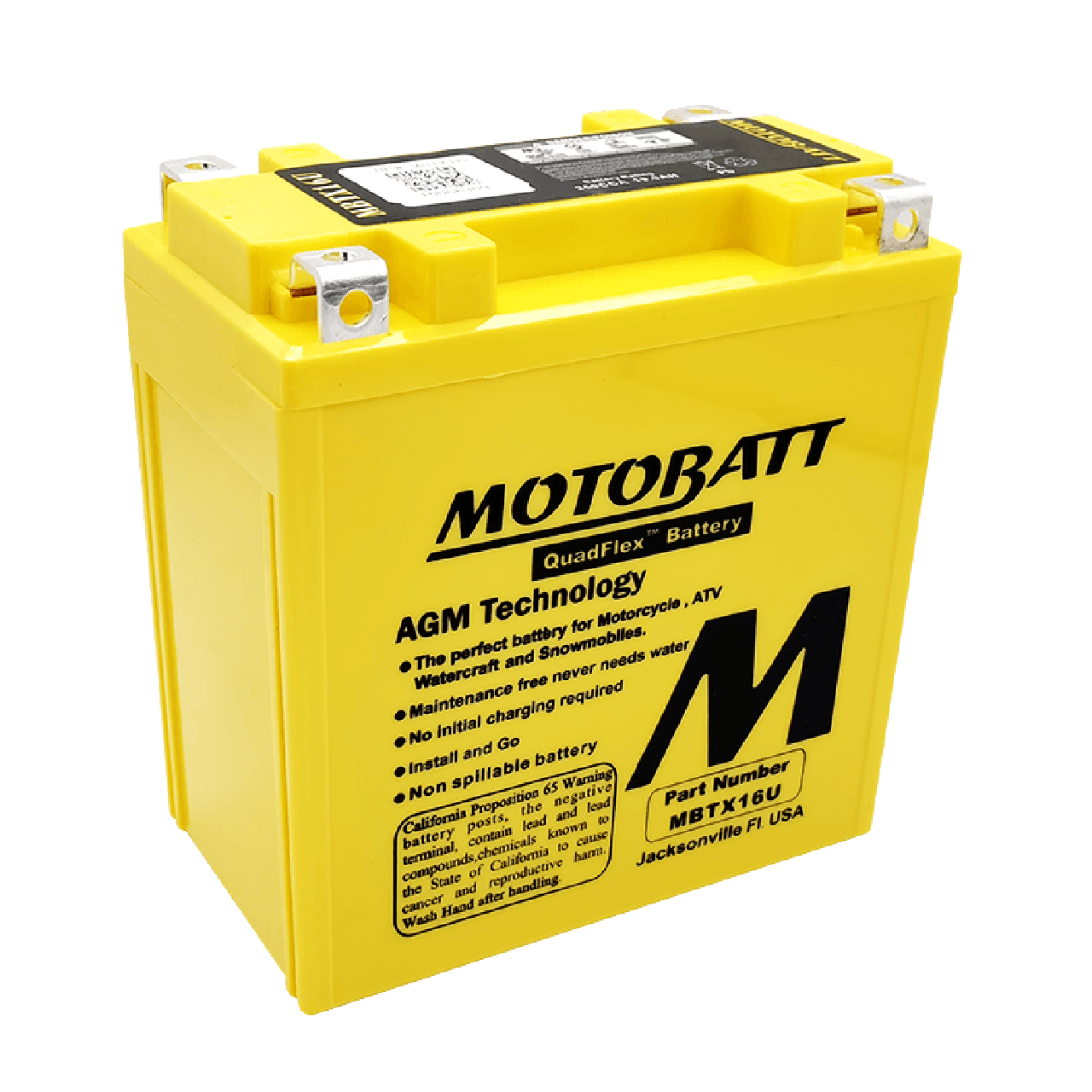 【MOTOBATT】AGM 強效電池 MBTX16U 總代理公司貨