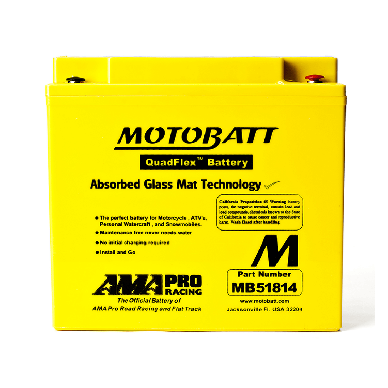 【MOTOBATT】AGM 強效型機車啟動電池 - MB51814| Webike摩托百貨