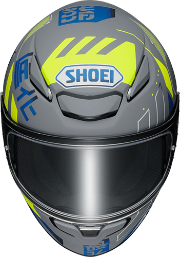 セキュリティ・セーフティ SHOEI Z-8 ACCOLADE XL SHOEI Z-8 ACCOLADE TC-10 灰/黃/藍彩繪全罩安全帽【總代理公司貨