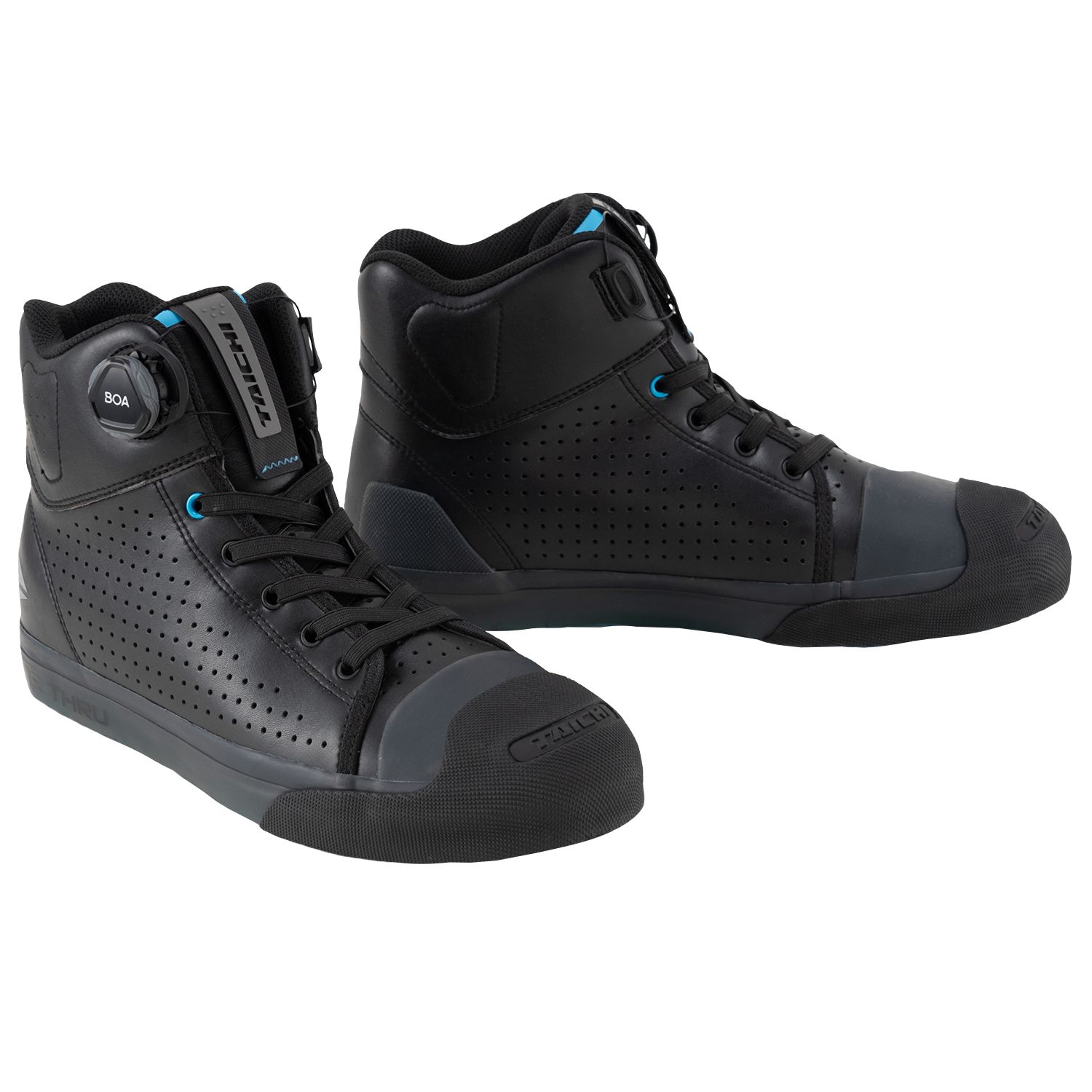 【RS TAICHI】RSS012 透氣休閒車靴 (黑)