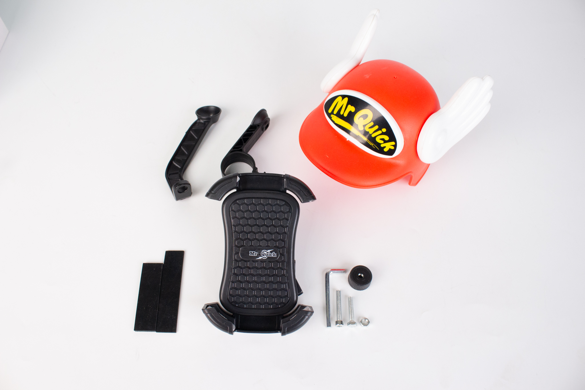 【Mr Quick】【OUTLET出清商品】遮陽型手機支架 (紅)