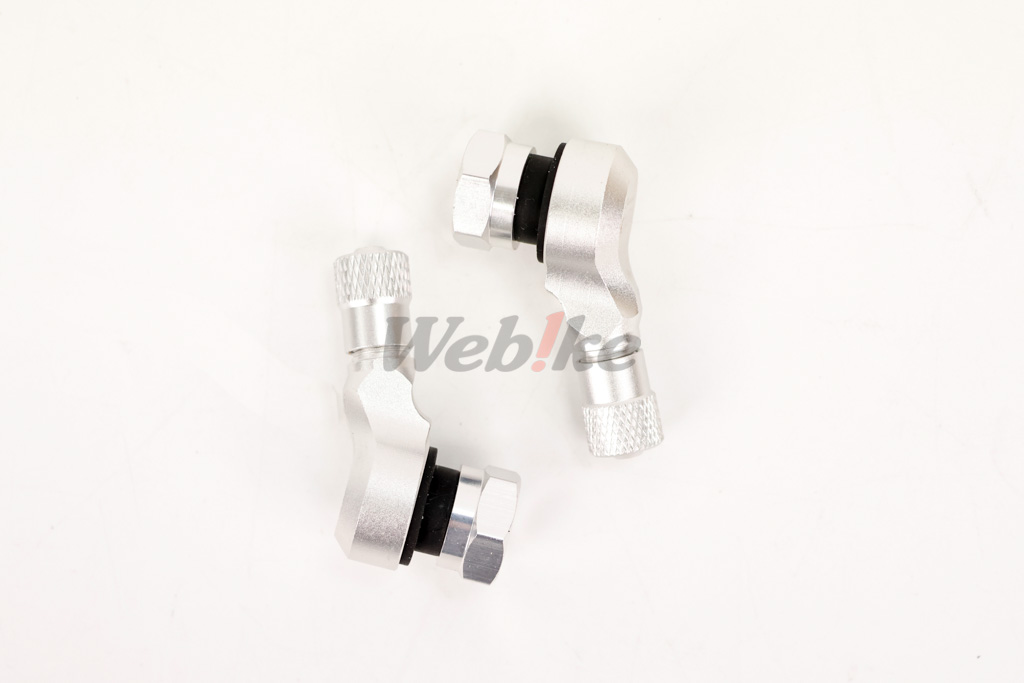 【RPM】【OUTLET出清商品】CNC 斜頭110度氣嘴 顏色: 銀