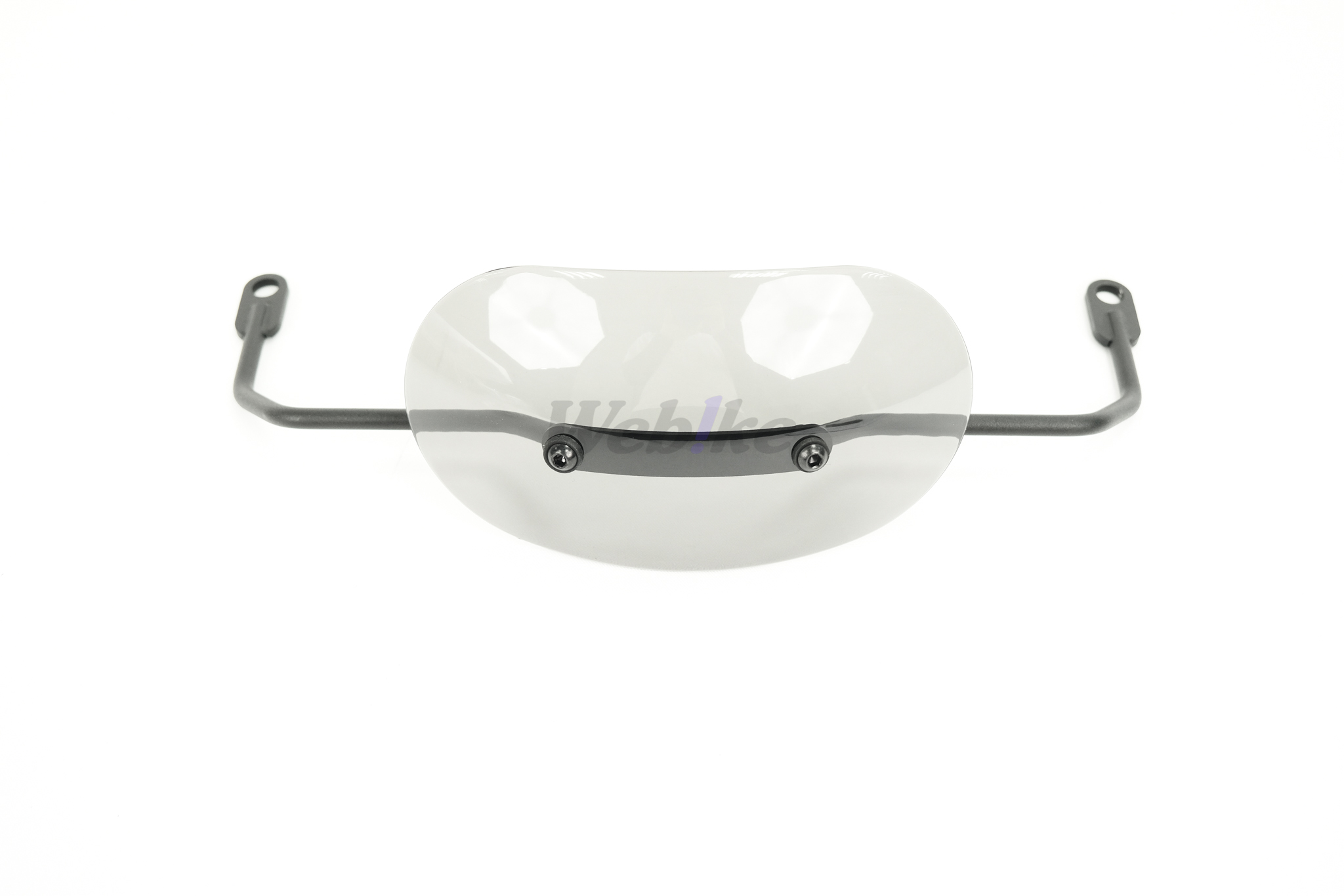 【XILLA】【OUTLET出清商品】造型風鏡 燻黑 4MICA 125 / 150 規格: (小)圓弧造型風鏡+專屬支架+增高螺絲