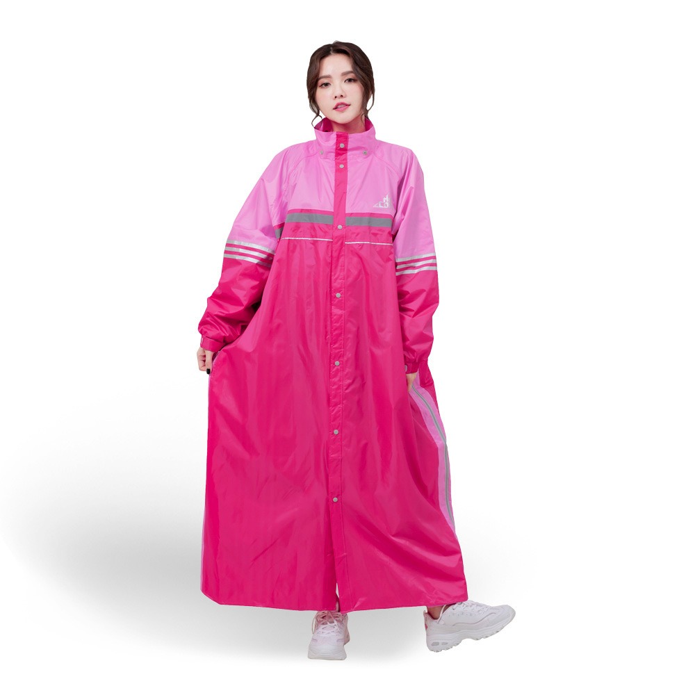 【FairRain 飛銳】R5前開式雙側開連身 (粉艷桃)