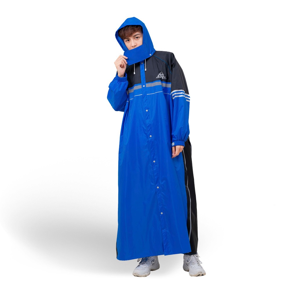 【FairRain 飛銳】R5前開式雙側開連身 (黑潮藍)