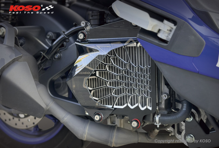 【KOSO】戰隼金屬蜂巢水箱護蓋 導風罩 YAMAHA車系