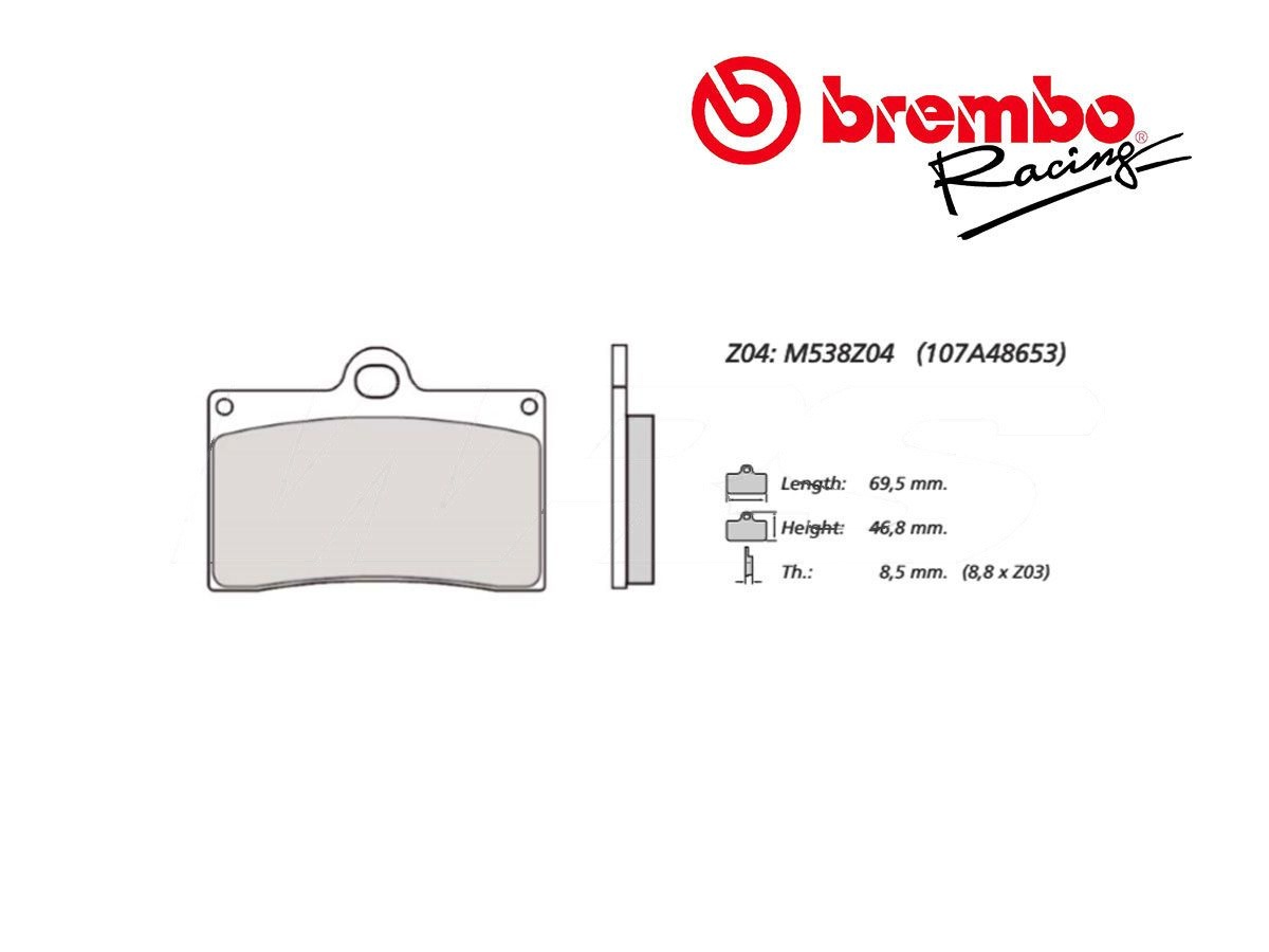 【brembo】煞車來令片套組 Z04 TM SME 530 2004| Webike摩托百貨