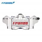 【Frando】FCC-680S CNC輻射對四卡鉗 80MM 銀紅| Webike摩托百貨