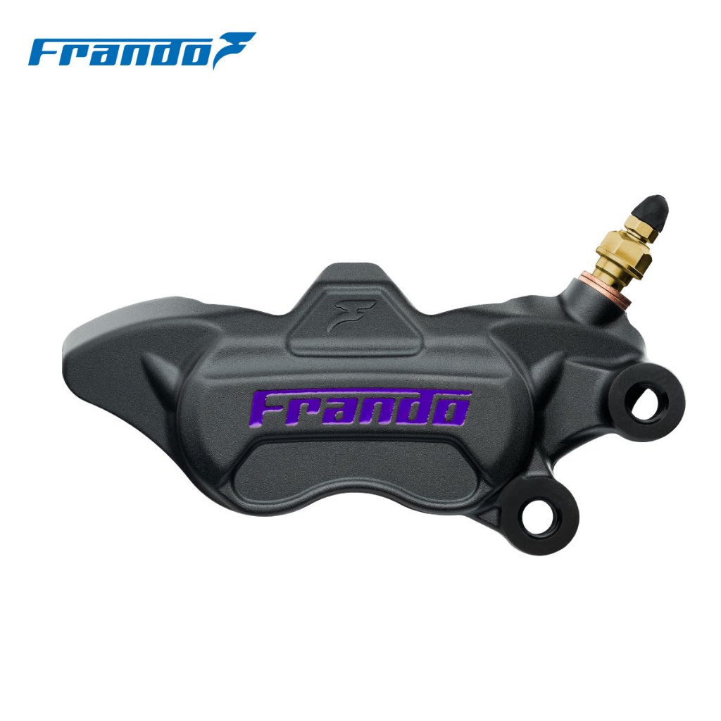 【Frando】FCF-440GT 鍛造兩片式側向對四卡鉗 (黑紫)