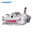 【Frando】FCF-100S 鍛造輻射對四卡鉗 (銀紅)| Webike TW