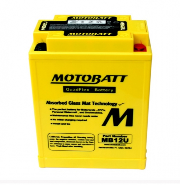 【MOTOBATT】AGM 強效型機車啟動電池 - MB12U