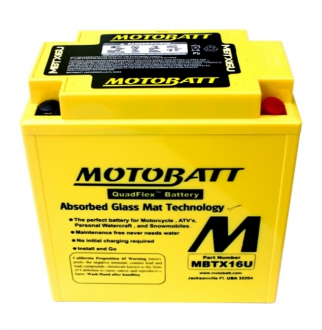 【MOTOBATT】AGM 強效型機車啟動電池 - MBTX16U