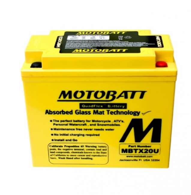 【MOTOBATT】AGM 強效型機車啟動電池 - MBTX20U