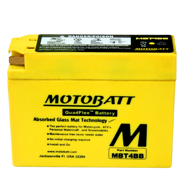 【MOTOBATT】AGM 強效型機車啟動電池 - MBT4BB