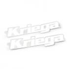 【Kriega】貼紙 (白)| Webike摩托百貨