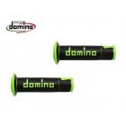 【domino】A450 通用型握把套 (競技型 / 左右一對 / 黑 / 綠)| Webike摩托百貨