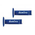【domino】A020 通用型握把套 22-26MM (越野型 / 左右一對 / 藍 / 白)| Webike摩托百貨
