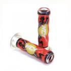 【NCY】刺客版 糯米腸透明握把套 赤紅 / 有孔 (130mm)| Webike摩托百貨