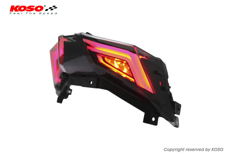 【KOSO】RACING S ARROW LED 尾燈(黃光)| Webike摩托百貨