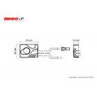 【KOSO】霧燈開關 (平貼型) 極光霧燈專用| Webike摩托百貨