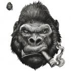 【LETHAL THREAT】【Lethal Threat Sticker "Gorilla"】車身貼紙