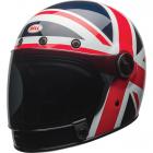 【BELL】Bullitt 碳纖維復古全罩安全帽 英國旗彩繪 (藍/紅)