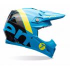 【BELL】MOTO 9 FLEX 複合纖維越野安全帽 (藍/黃)| Webike摩托百貨