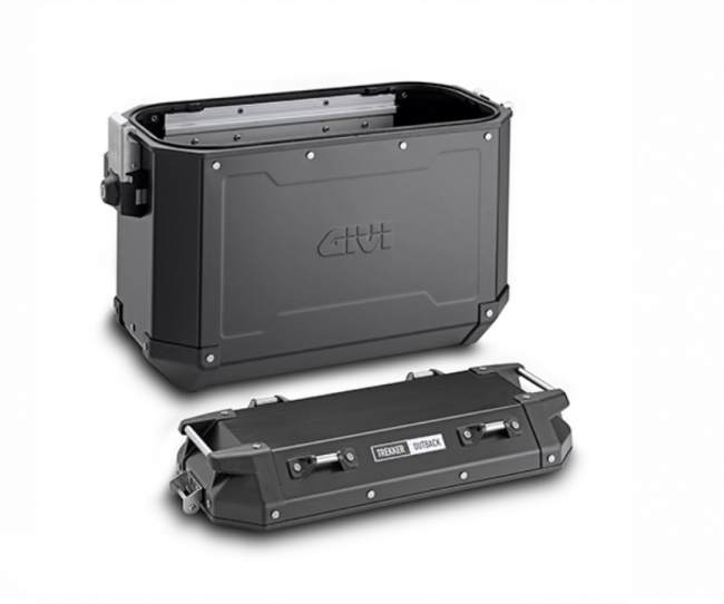 Givi Trekker Outback OBKN4837BPACK2 – Set Di 2 Borse Laterali In Alluminio Nero Per Moto