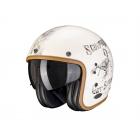 【Scorpion helmet】BELFAST PIQUE四分之三安全帽 (奶油色/黑色)
