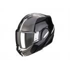【Scorpion helmet】EXO-TECH FORZA可掀式安全帽 (亮面黑/銀)| Webike摩托百貨