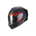 【Scorpion helmet】EXO-930 SHOT可掀式安全帽 (消光黑/紅)