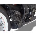 【HP Corse】黑色不銹鋼尾段排氣管 (碳纖維防燙蓋)| Webike摩托百貨