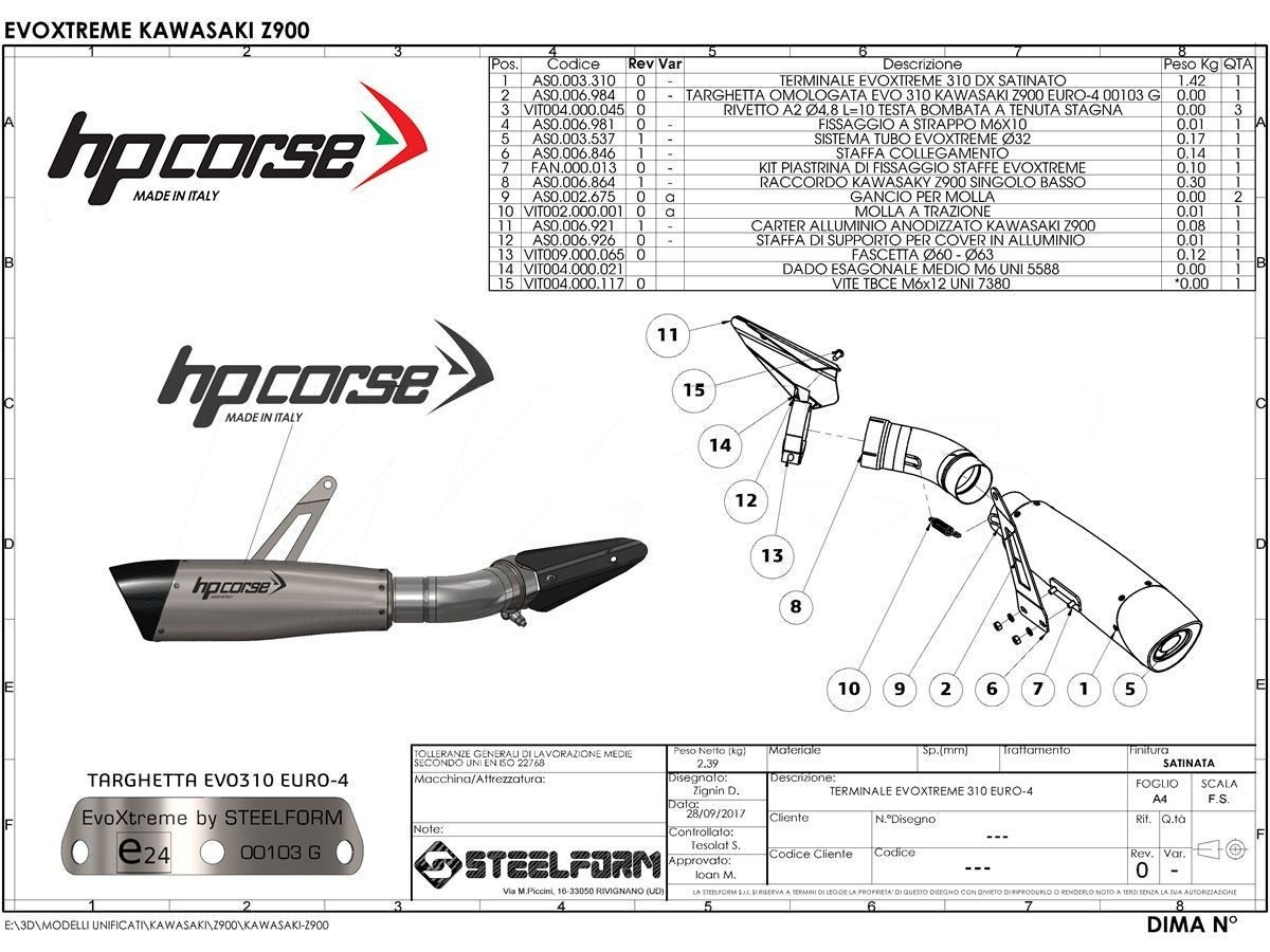 【HP Corse】EVOXTREME尾段排氣管 (緞面不銹鋼)| Webike摩托百貨