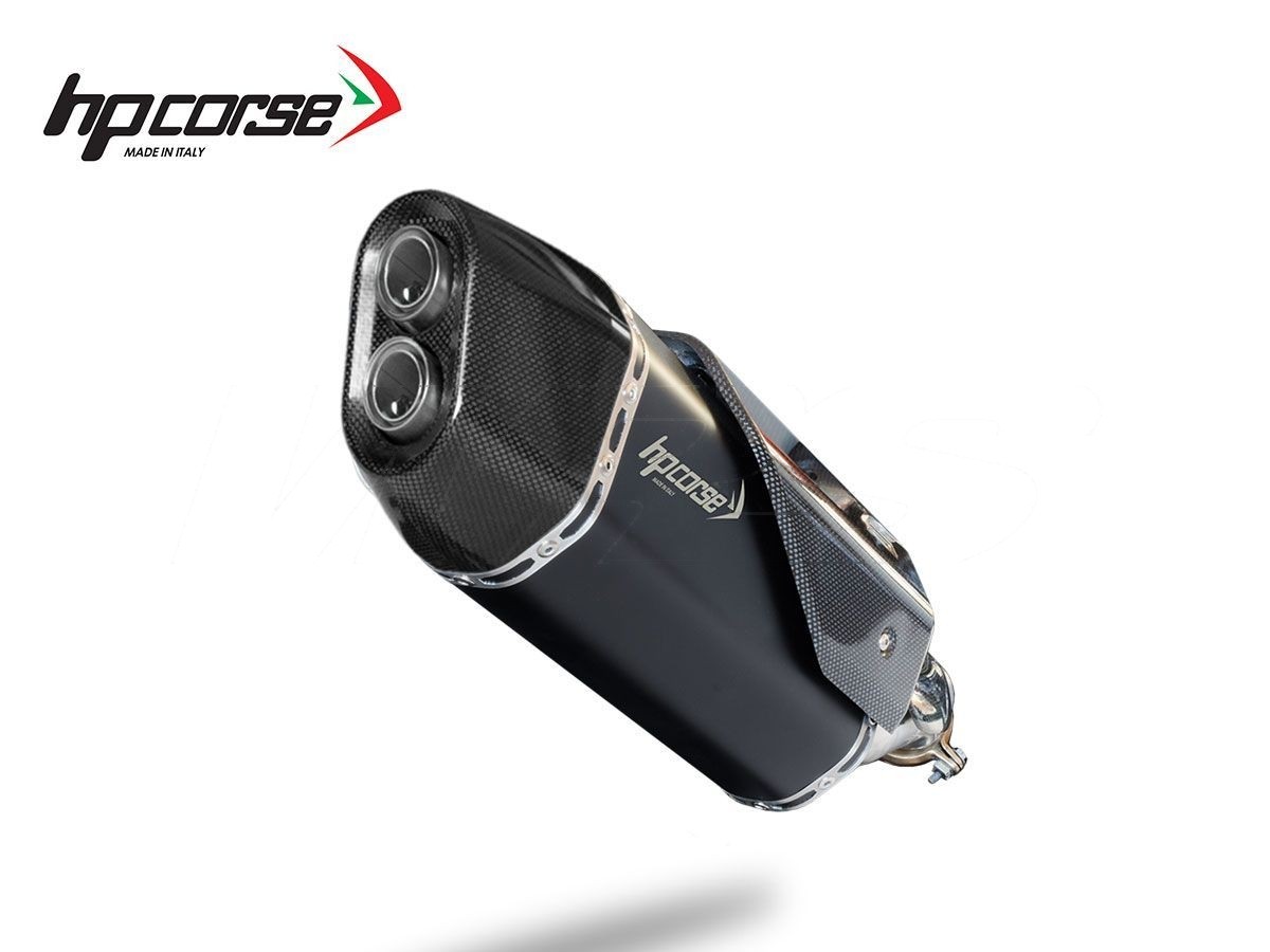 【HP Corse】SP-3短版尾段排氣管 (黑色不銹鋼/碳纖維端蓋)| Webike摩托百貨
