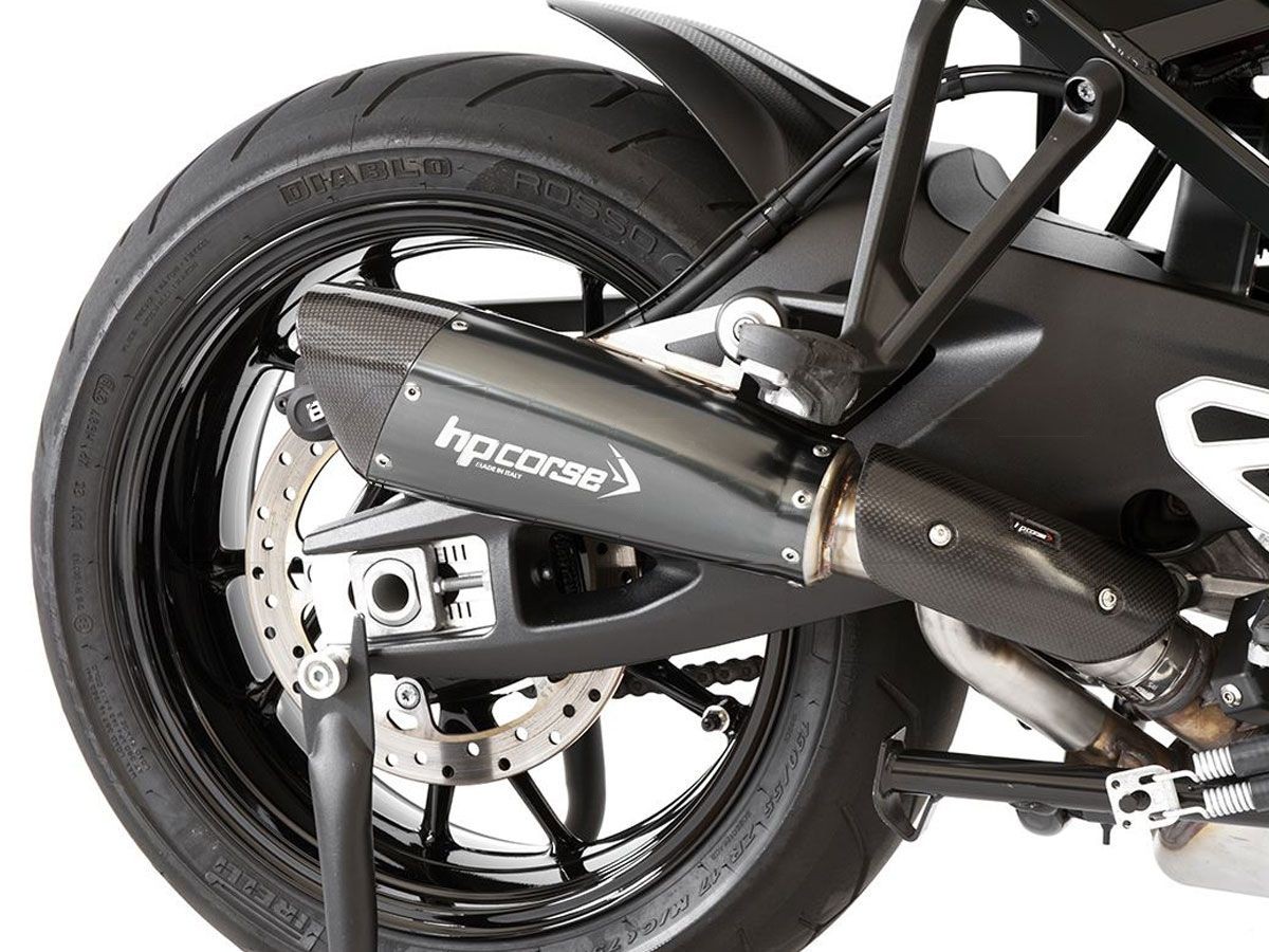 【HP Corse】EVOXTREME 尾段排氣管 (黑色不銹鋼)| Webike摩托百貨