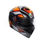 【AGV】K3 SV LIQUEFY 黑橘 全罩安全帽| Webike摩托百貨