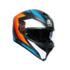 【AGV】K5 S CORE 消光藍橘 全罩安全帽| Webike摩托百貨