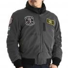 【HOUSTON】MA-1 BLACK KNIGHTS M/C 網格防摔衣 (槍鐵灰)| Webike摩托百貨