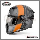 【AIROH】GP500 碳纖維全罩安全帽 Scrape彩繪 (消光橘)