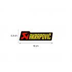 【AKRAPOVIC】耐熱排氣管貼紙 (180x53mm)| Webike摩托百貨