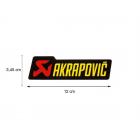 【AKRAPOVIC】耐熱排氣管貼紙 (120x34.5mm)| Webike摩托百貨