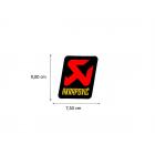 【AKRAPOVIC】耐熱排氣管貼紙 (90x75mm)| Webike摩托百貨