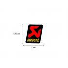 【AKRAPOVIC】耐熱排氣管貼紙 (70x75mm)| Webike摩托百貨