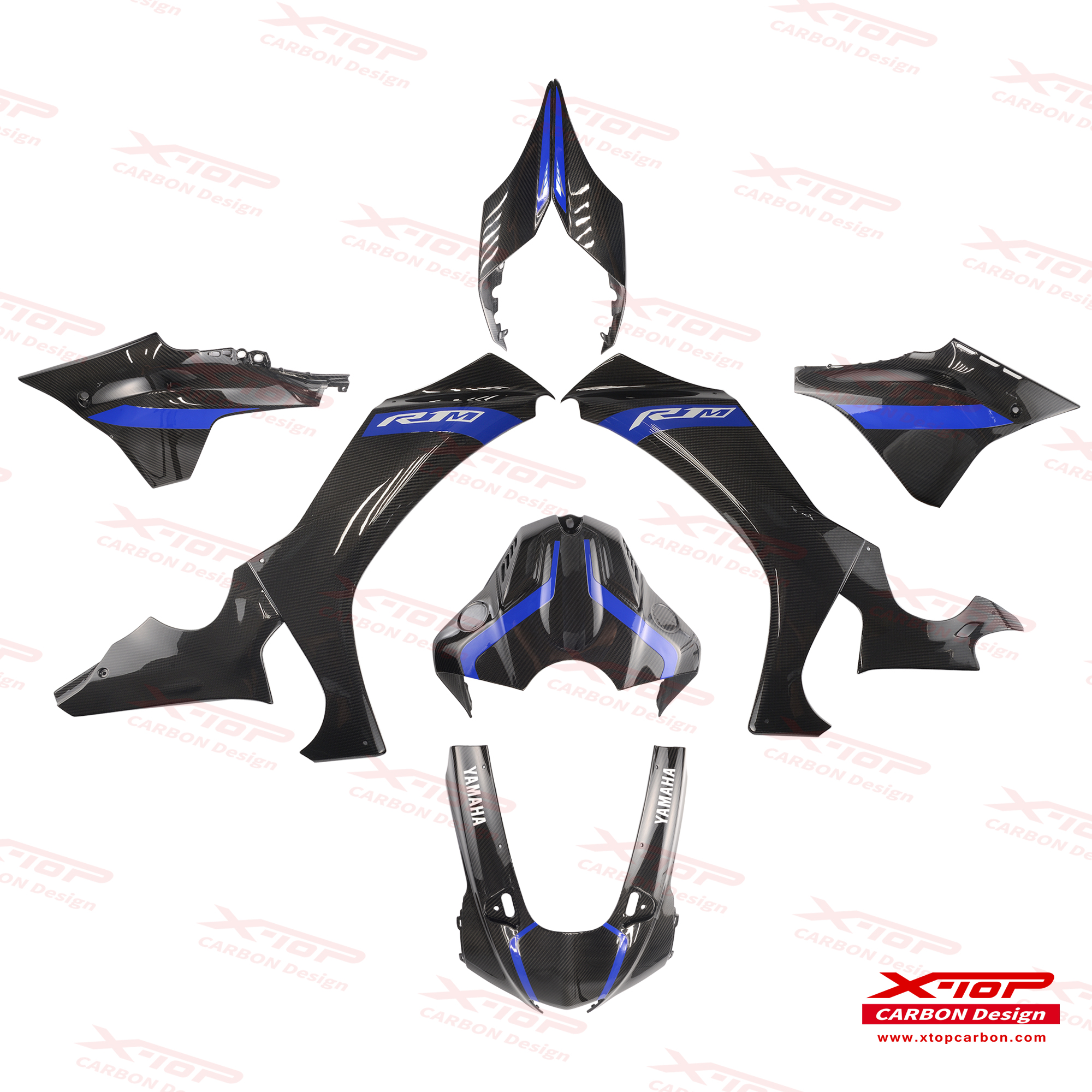 【X-TOP】碳纖維 全車殼套件 YZF-R1 (20-23)